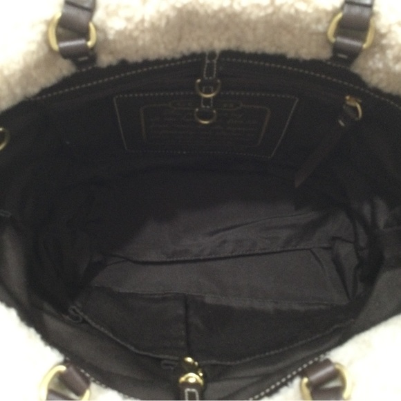 Coach Signature and Sherpa Trim Tote and Wristlet Bundle - Picture 7 of 11